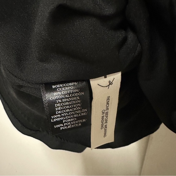 Ann Taylor Sleeveless Black Sheath Dress Lined eyelet details Size 8 - Picture 5 of 7